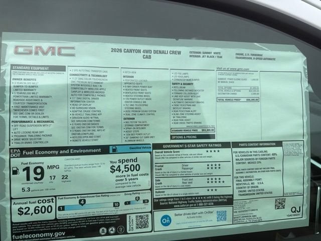 2026 GMC Canyon Denali