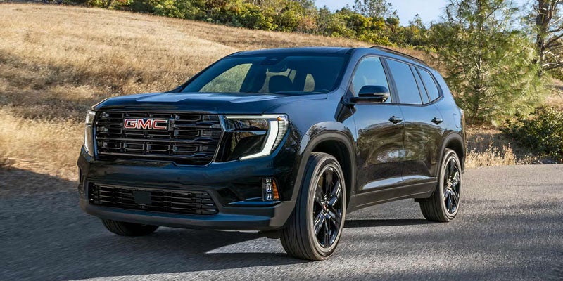 2026 GMC Acadia showcasing available trims and bold exterior styling