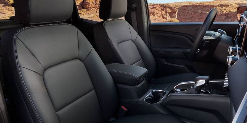 2026 GMC Canyon premium interior with comfortable front seats and refined cabin design