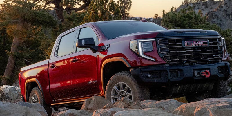 Explore the 2026 GMC Sierra 1500 AT4 trim lineup